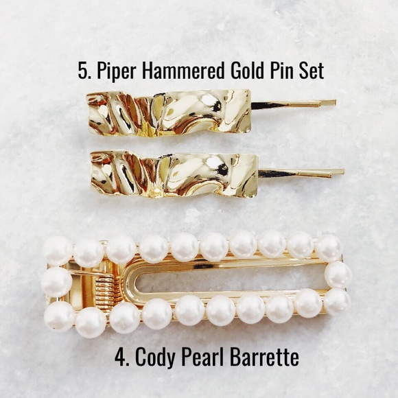 🆕Embellished Rhinestone Pearl Hair Clips - Picture 3 of 7